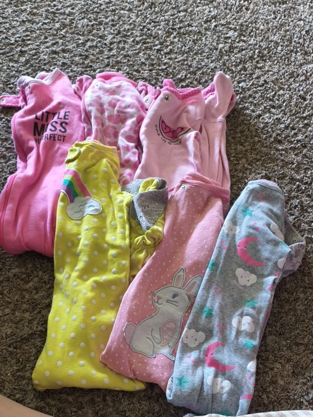 Kids Pink & Yellow Sleepwear Bundle - Cozy Cotton Pajamas